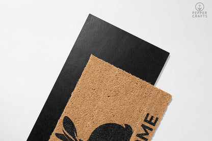 Pepper Crafts Rabbit Coir Doormat – Stylish & Durable Welcome Mat for Animal Lovers (30" x 18")