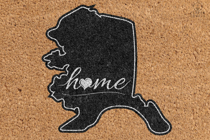 Pepper Crafts Alaska Coir Doormat – Stylish & Durable Welcome Mat for State Pride (30" x 18")