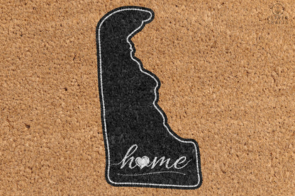 Pepper Crafts Delaware Coir Doormat – Stylish & Durable Welcome Mat for State Pride (30" x 18")