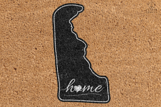 Pepper Crafts Delaware Coir Doormat – Stylish & Durable Welcome Mat for State Pride (30" x 18")