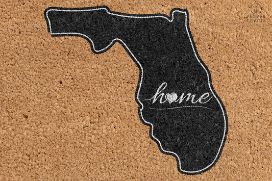 Pepper Crafts Florida Coir Doormat – Stylish & Durable Welcome Mat for State Pride (30" x 18")