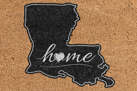 Pepper Crafts Louisiana Coir Doormat – Stylish & Durable Welcome Mat for State Pride (30" x 18")