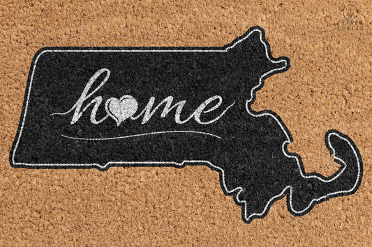 Pepper Crafts Massachusetts Coir Doormat – Stylish & Durable Welcome Mat for State Pride (30" x 18")
