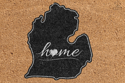 Pepper Crafts Michigan Coir Doormat – Stylish & Durable Welcome Mat for State Pride (30" x 18")