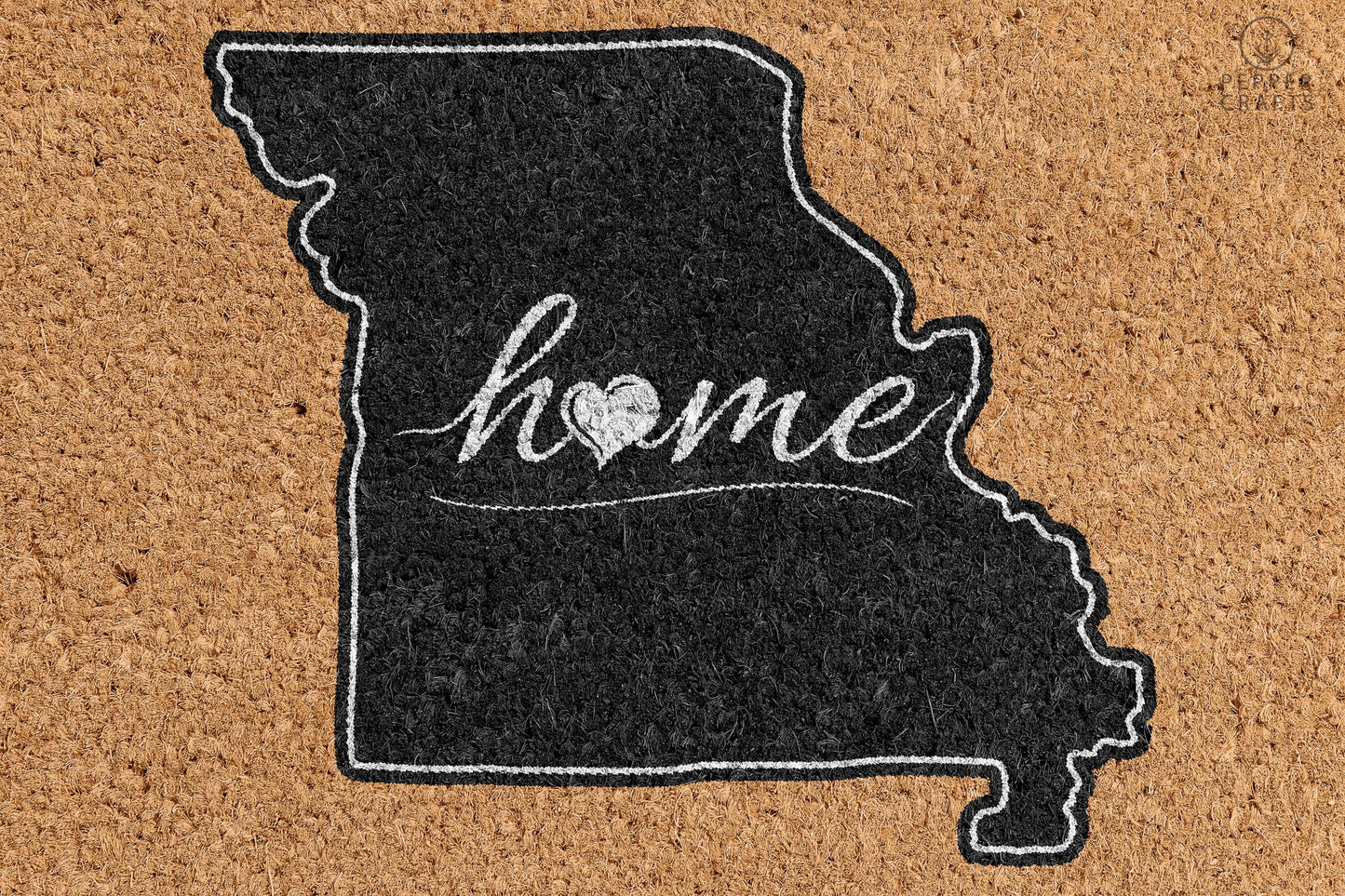Pepper Crafts Missouri Coir Doormat – Stylish & Durable Welcome Mat for State Pride (30" x 18")