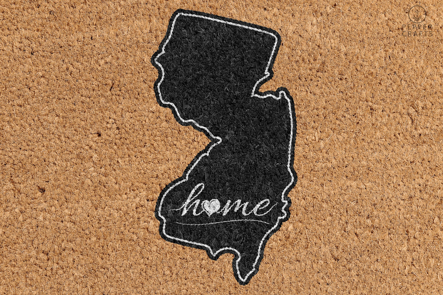 Pepper Crafts New Jersey Coir Doormat – Stylish & Durable Welcome Mat for State Pride (30" x 18")
