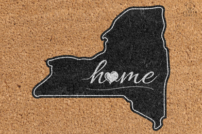 Pepper Crafts New York Coir Doormat – Stylish & Durable Welcome Mat for State Pride (30" x 18")