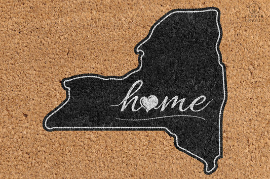 Pepper Crafts New York Coir Doormat – Stylish & Durable Welcome Mat for State Pride (30" x 18")