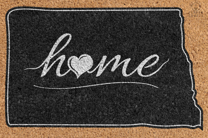 Pepper Crafts North Dakota Coir Doormat – Stylish & Durable Welcome Mat for State Pride (30" x 18")