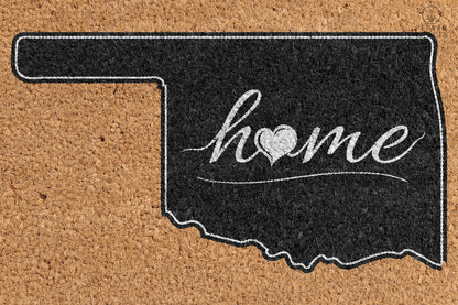 Pepper Crafts Oklahoma Coir Doormat – Stylish & Durable Welcome Mat for State Pride (30" x 18")