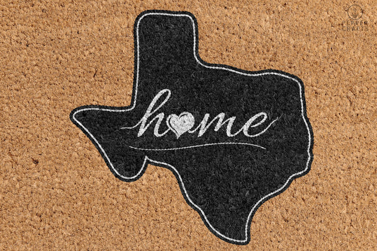 Pepper Crafts Texas Coir Doormat – Stylish & Durable Welcome Mat for State Pride (30" x 18")