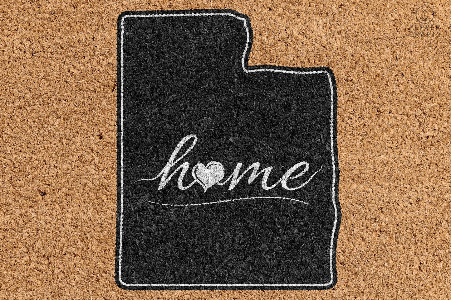 Pepper Crafts Utah Coir Doormat – Stylish & Durable Welcome Mat for State Pride (30" x 18")