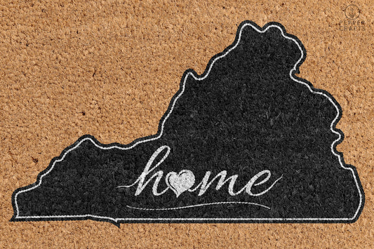 Pepper Crafts Virginia Coir Doormat – Stylish & Durable Welcome Mat for State Pride (30" x 18")