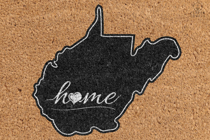 Pepper Crafts West Virginia Coir Doormat – Stylish & Durable Welcome Mat for State Pride (30" x 18")