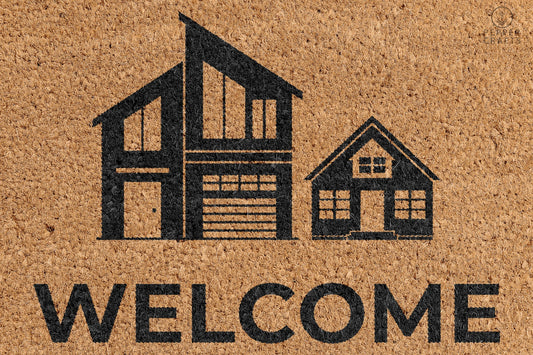 Pepper Crafts Construction Worker Coir Doormat – Stylish & Durable Welcome Mat for Professionals (30" x 18")