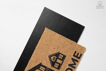 Pepper Crafts Construction Worker Coir Doormat – Stylish & Durable Welcome Mat for Professionals (30" x 18")