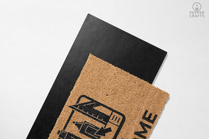 Pepper Crafts Graphic Designer Coir Doormat – Stylish & Durable Welcome Mat for Professionals (30" x 18")