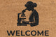Pepper Crafts Lab Technician Coir Doormat – Stylish & Durable Welcome Mat for Professionals (30" x 18")
