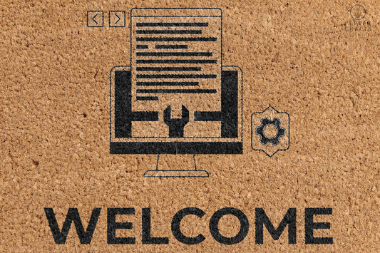 Pepper Crafts Programmer Coir Doormat – Stylish & Durable Welcome Mat for Professionals (30" x 18")