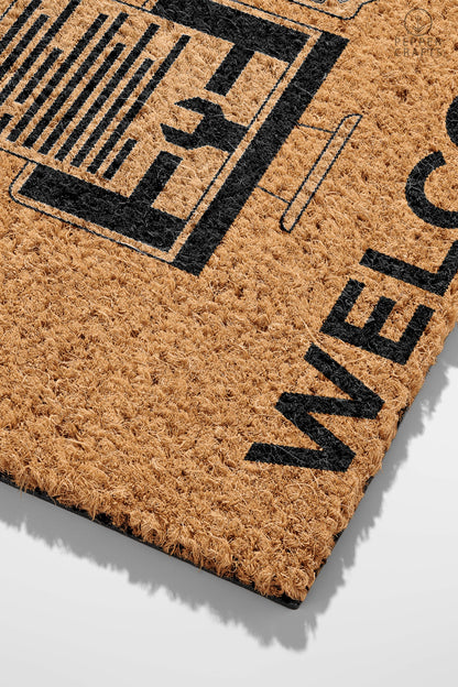 Pepper Crafts Programmer Coir Doormat – Stylish & Durable Welcome Mat for Professionals (30" x 18")