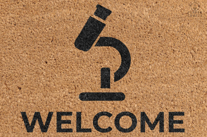 Pepper Crafts Scientist Coir Doormat – Stylish & Durable Welcome Mat for Professionals (30" x 18")