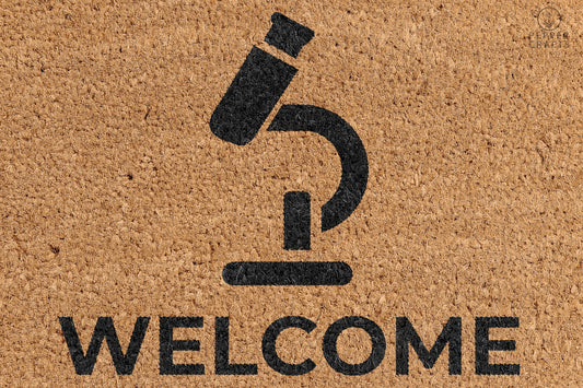 Pepper Crafts Scientist Coir Doormat – Stylish & Durable Welcome Mat for Professionals (30" x 18")