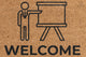 Pepper Crafts Teacher Coir Doormat – Stylish & Durable Welcome Mat for Professionals (30" x 18")