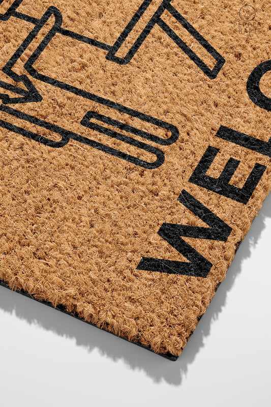 Pepper Crafts Teacher Coir Doormat – Stylish & Durable Welcome Mat for Professionals (30" x 18")
