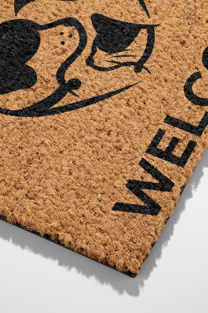 Pepper Crafts Veterinarian Coir Doormat – Stylish & Durable Welcome Mat for Professionals (30" x 18")