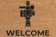 Pepper Crafts Videographer Coir Doormat – Stylish & Durable Welcome Mat for Professionals (30" x 18")