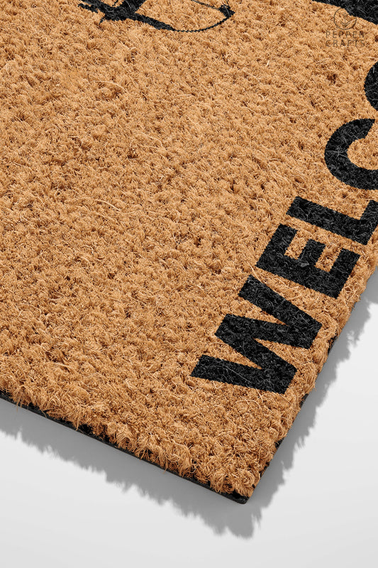 Pepper Crafts Archery Coir Doormat – Stylish & Durable Welcome Mat for Sports Fans (30" x 18")