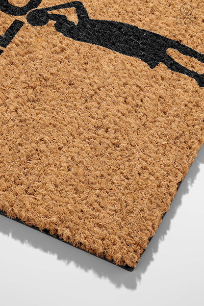 Pepper Crafts Basketball Coir Doormat – Stylish & Durable Welcome Mat for Sports Fans (30" x 18")