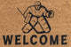 Pepper Crafts Hockey Coir Doormat – Stylish & Durable Welcome Mat for Sports Fans (30" x 18")