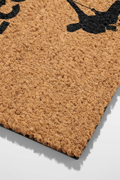 Pepper Crafts Hill Climbing Coir Doormat – Stylish & Durable Welcome Mat for Adventurers (30" x 18")