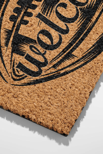 Pepper Crafts Rugby Coir Doormat – Stylish & Durable Welcome Mat for Sports Fans (30" x 18")
