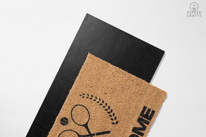 Pepper Crafts Squash Coir Doormat – Stylish & Durable Welcome Mat for Sports Fans (30" x 18")