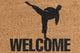 Pepper Crafts Taekwondo Coir Doormat – Stylish & Durable Welcome Mat for Martial Artists (30" x 18")