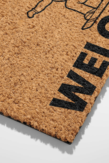 Pepper Crafts Snowboarding Coir Doormat – Stylish & Durable Welcome Mat for Snowboarders (30" x 18")