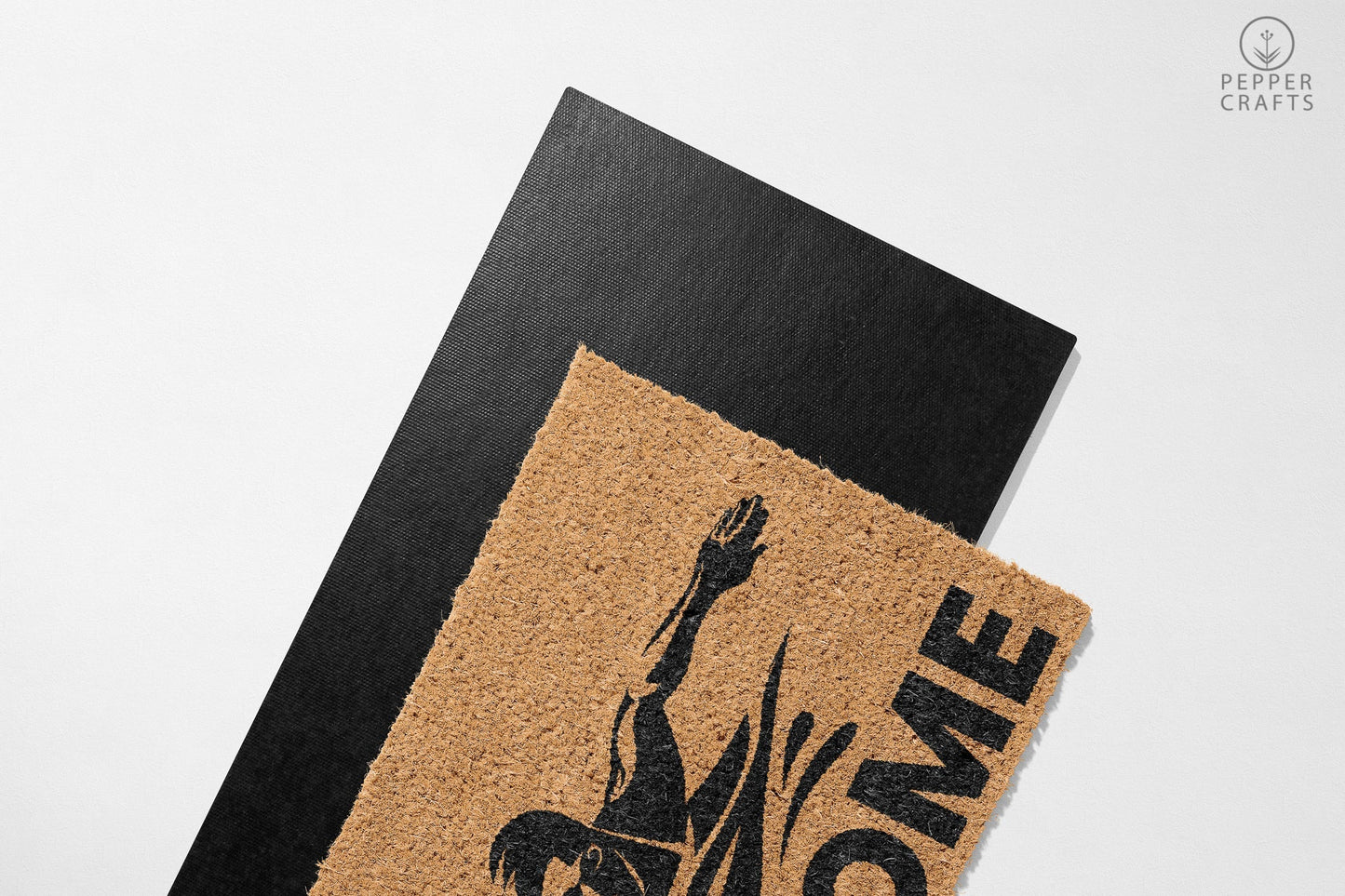 Pepper Crafts Swimming Coir Doormat – Stylish & Durable Welcome Mat for Athletes (30" x 18")