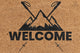 Pepper Crafts Trekking Coir Doormat – Stylish & Durable Welcome Mat for Adventurers (30" x 18")