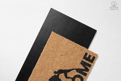 Pepper Crafts Weightlifting Coir Doormat – Stylish & Durable Welcome Mat for Fitness Fans (30" x 18")