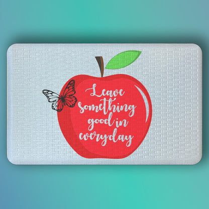 Pepper Crafts Leave Something Good Every Day 18x30 Inch Kindness Anti-Fatigue Mat – Cushioned, Spill-Resistant, Wipe-Clean Floor Mat