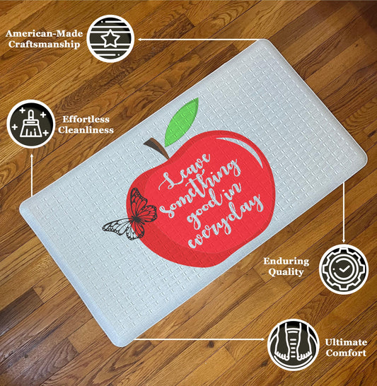 Pepper Crafts Leave Something Good Every Day 18x30 Inch Kindness Anti-Fatigue Mat – Cushioned, Spill-Resistant, Wipe-Clean Floor Mat
