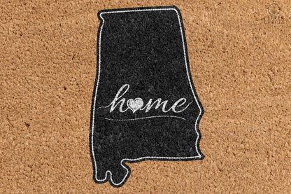 Pepper Crafts Alabama Coir Doormat – Stylish & Durable Welcome Mat for State Pride (30" x 18") - peppercrafts