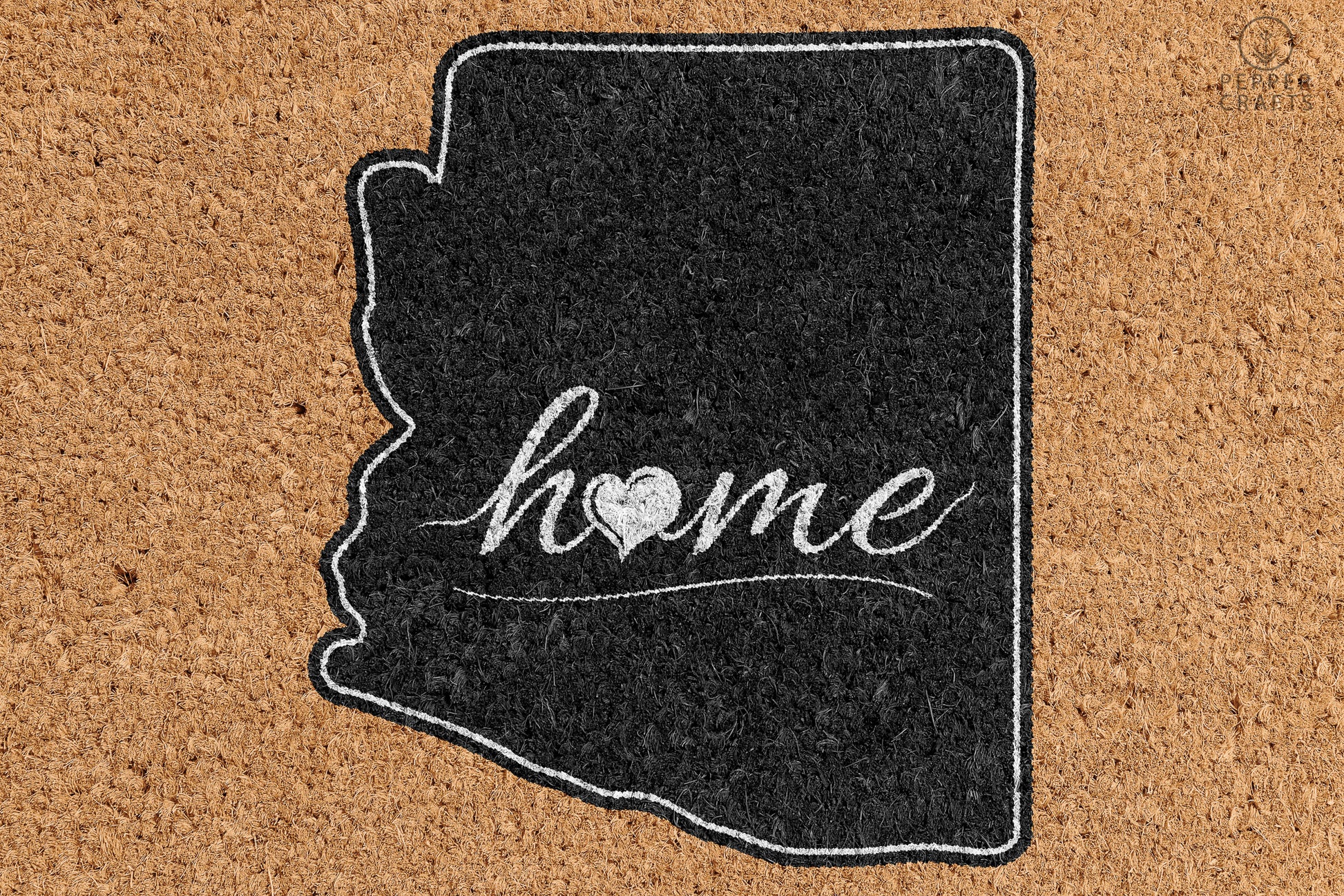 Pepper Crafts Arizona Coir Doormat – Stylish & Durable Welcome Mat for State Pride (30" x 18") - peppercrafts