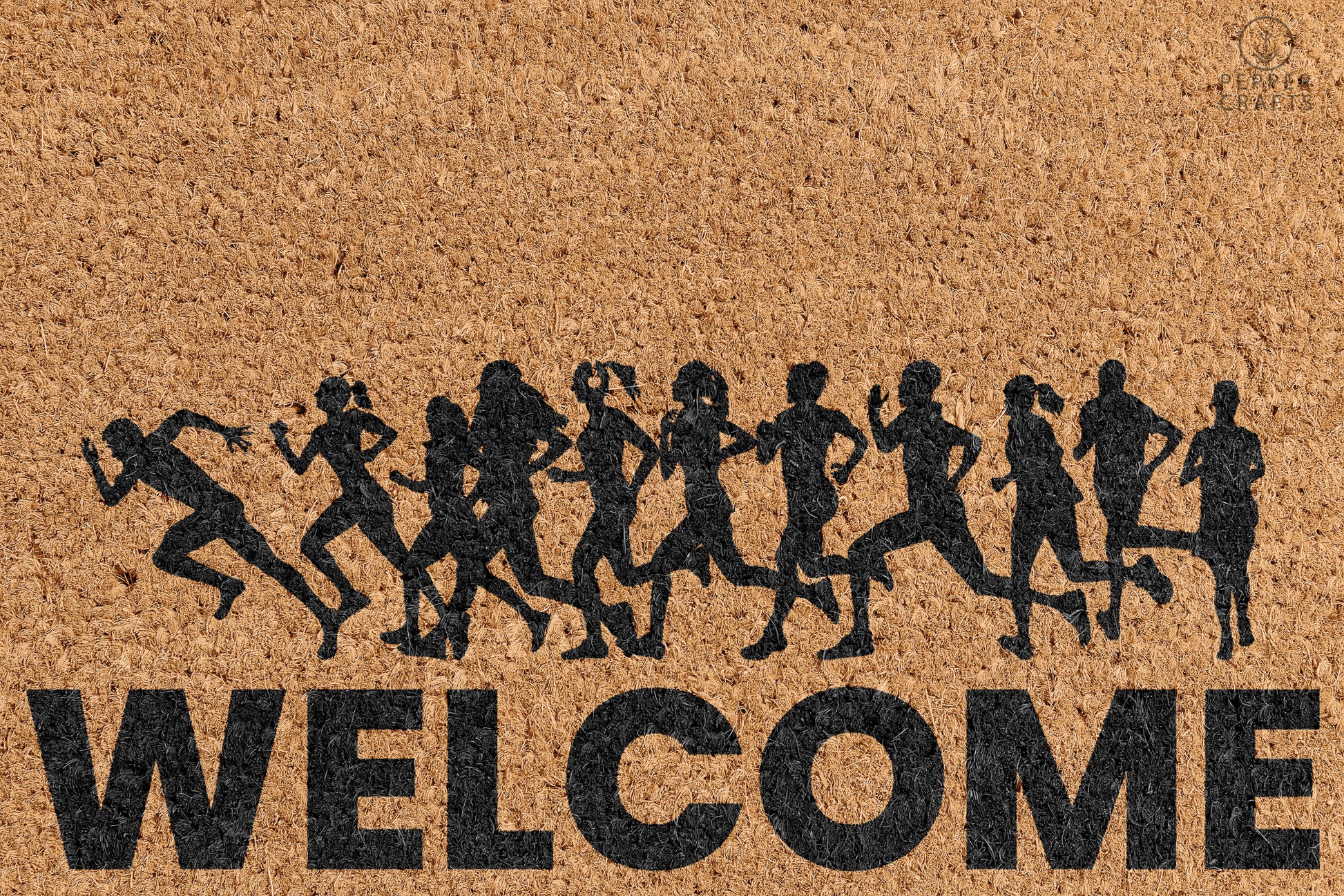 Pepper Crafts Athletics Coir Doormat – Stylish & Durable Welcome Mat for Sports Fans (30" x 18") - peppercrafts