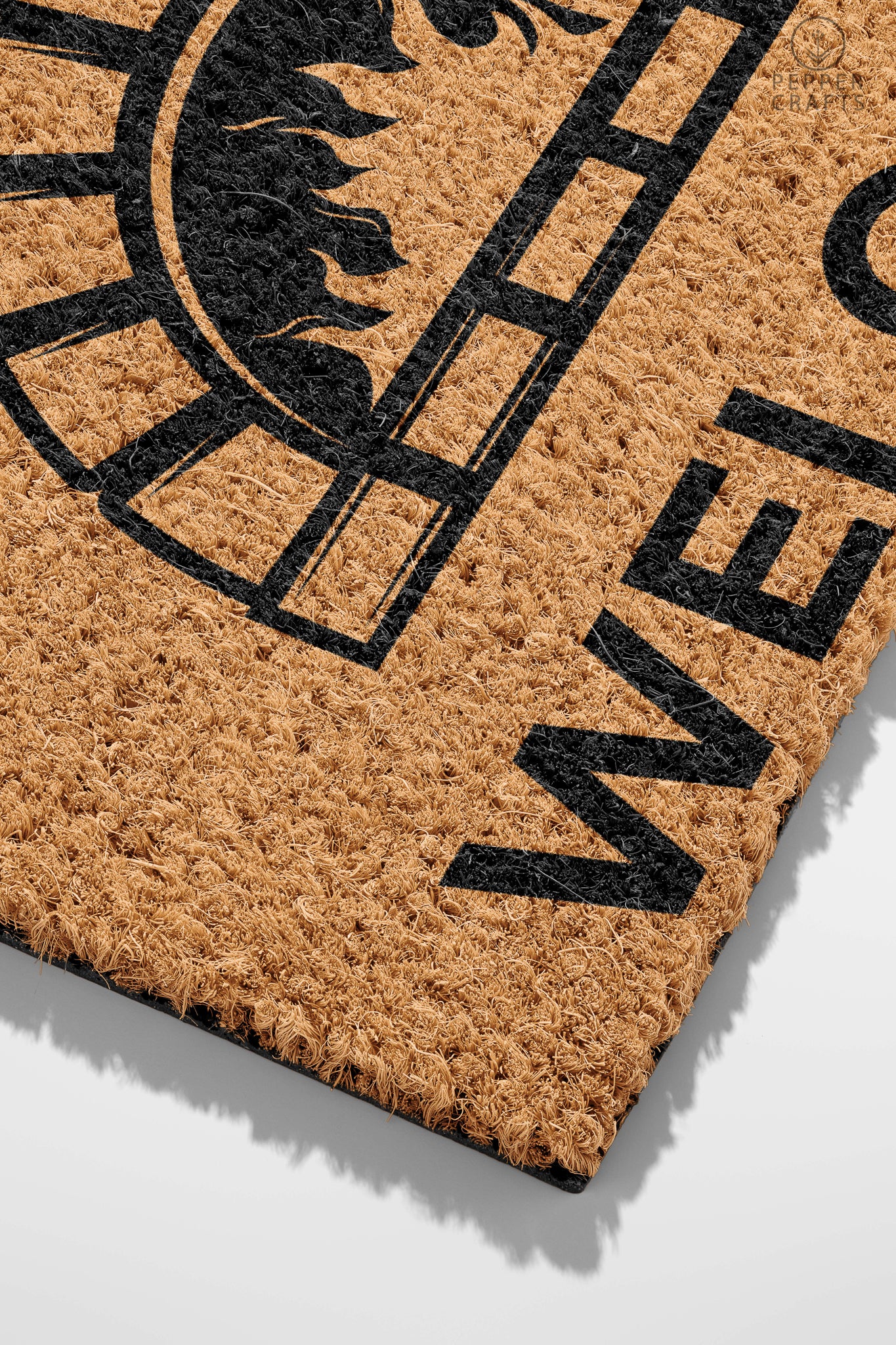 Pepper Crafts Baker Coir Doormat – Stylish & Durable Welcome Mat for Professionals (30" x 18") - peppercrafts