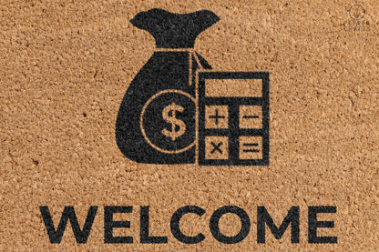 Pepper Crafts Banker Coir Doormat – Stylish & Durable Welcome Mat for Professionals (30" x 18") - peppercrafts