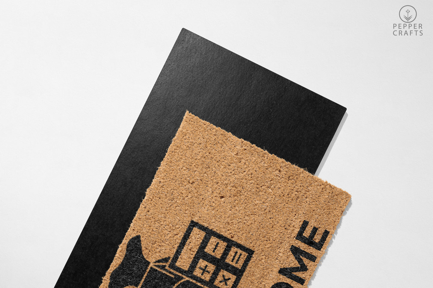 Pepper Crafts Banker Coir Doormat – Stylish & Durable Welcome Mat for Professionals (30" x 18") - peppercrafts