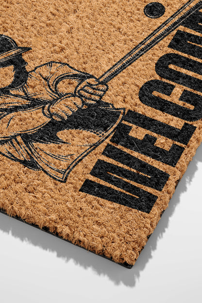 Pepper Crafts Baseball Coir Doormat – Stylish & Durable Welcome Mat for Sports Fans (30" x 18") - peppercrafts